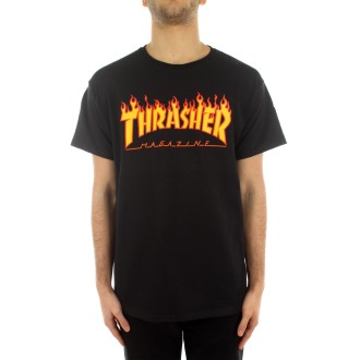 Thrasher T-shirt Manica Corta Unisex Black