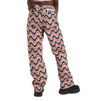 The Ragged Priest Jeans Fondo Largo Donna Wave Jean Rainbow