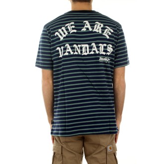 Pas De Mer T-shirt Manica Corta Uomo Blue Green