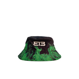 GREEN FLAMES BUCKET HAT GREEN FLAMES