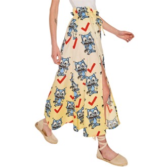 White Gonne Lunghe Donna Yellow