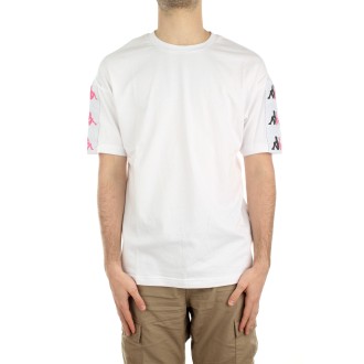 222 BANDA 10 LILLA T-SHIRT WHITE-BLACK-RASPBERR