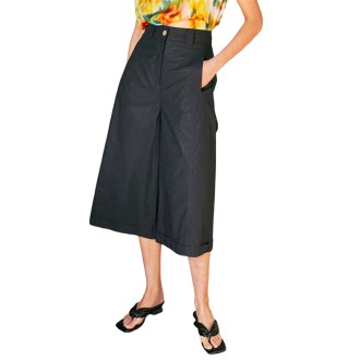 Momoni' Pantaloni A zampa Donna Nero