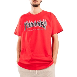 Thrasher T-shirt Manica Corta Unisex Red