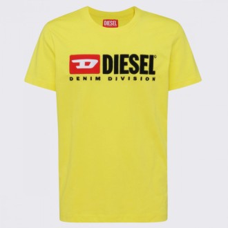 Diesel - Yellow Cotton T-shirt