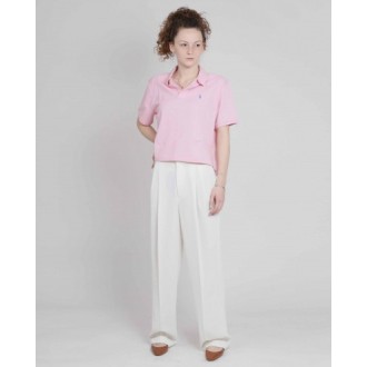 Polo Ralph Lauren pink cropped polo