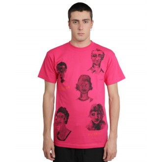 Kidsuper pink Faces t-shirt