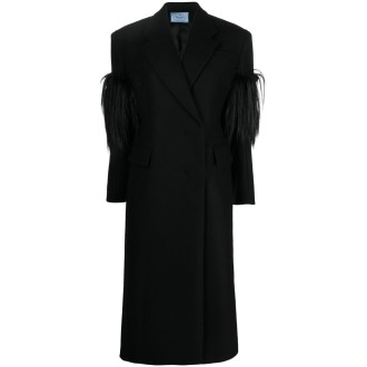 Prada Coat With Fur Details