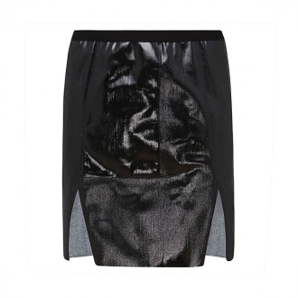 Rick Owens - Black Cotton Blend Skirt