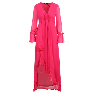 Blumarine Asymmetrical Skirt Long Dress 44