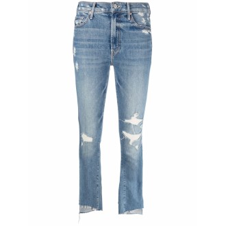 Mother `The Insider Crop Step Fray` Jeans
