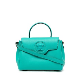 VERSACE Borsa tote in pelle verde 