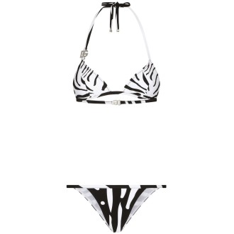 Dolce & Gabbana `Zebra` Triangle Bikini