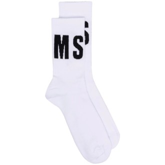 MSGM intarsia-knit logo socks