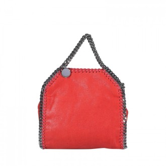 Stella Mccartney - Red Faux Tiny Flabella Tote Bag