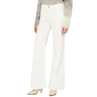 Dondup Pantaloni A zampa Donna Bianco