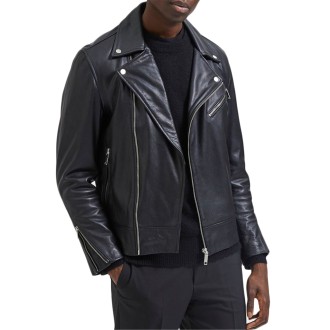 Selected Giacche In Pelle Uomo Black
