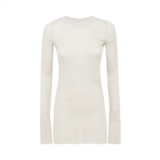Rick Owens - White Viscose-silk Blend T-shirt