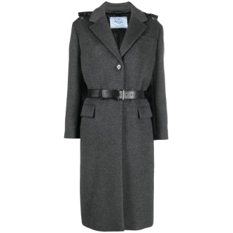 Prada `Cashgora Double + Re-Nylon` Coat