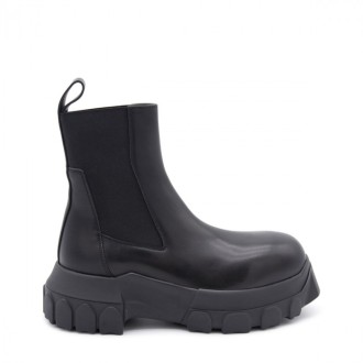 Rick Owens - Black Leather Combat Boots