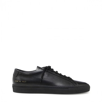 Common Projects - Black Leather Original Achilles Sneakers