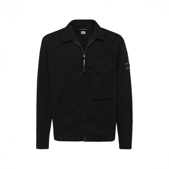 Cp Company - Blue Cotton Shirt Jacket