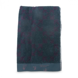 Off-white - Blue Cotton Arrows Towel