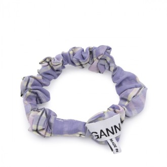 Ganni - Violet Cotton Blend Scrunchie