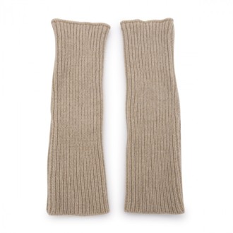 Ma Ry Ya - Beige Virgin Wool Blend Arm Warmers