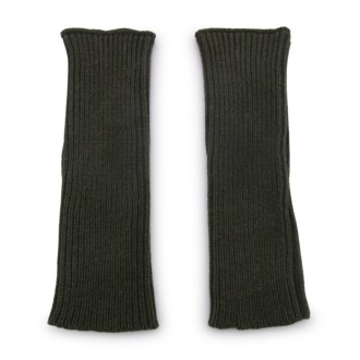 Ma Ry Ya - Green Army Virgin Wool Blend Arm Warmers