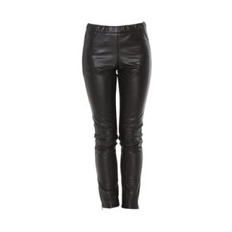 Pantaloni in nappa e jersey