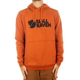 FJALLRAVEN LOGO HOODIE M TERRACOTTA BROWN