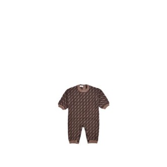 TUTINA CON STAMPA "FF" IN COTONE E CASHMERE