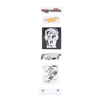 OFF-WHITE Set Adesivi Con Logo e Stampe Grafiche