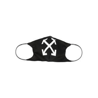 OFF-WHITE Mascherina Arrows Nera e Bianca Donna