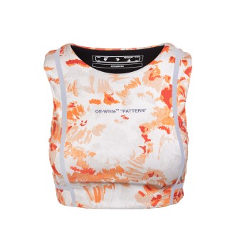 OFF-WHITE Reggiseno Sportivo Bianco Con Stampa 