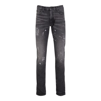 OFF-WHITE Jeans Skinny Diag Outline Paint Uomo