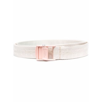 OFF-WHITE Cintura Industrial Classica H35 Mini Bianca e Rosa - Donna
