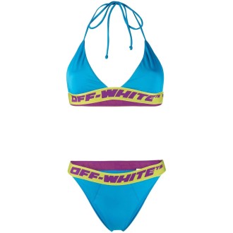 OFF-WHITE Bikini Turchese Donna Con Banda Logata