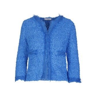 CHARLOTT Giacca Aderente Blu Donna