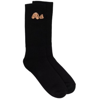 PALM ANGELS Calzini Teddy Neri Uomo