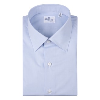 FINAMORE 1925 NAPOLI Camicia Napoli170/2 Classica Azzurra Con Collo Rodi - Uomo