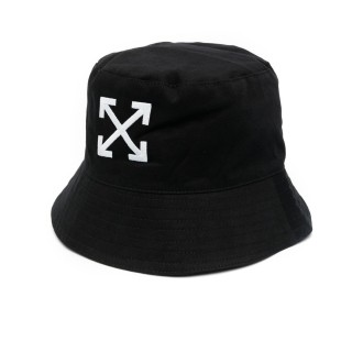 OFF-WHITE Cappello Bucket Arrows In Cotone Nero Uomo