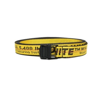 OFF-WHITE Cintura Industrial 2,5 cm Gialla e Nera Uomo