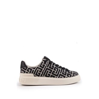 SNEAKERS B-COURT CON MONOGRAMMA JACQUARD AVORIO E NEROenbsp;