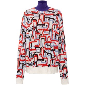 Prada `Iconic Prada Print` Turtle-Neck