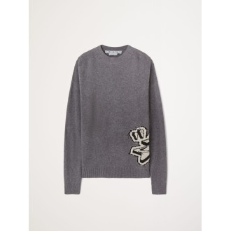 Off White `Graff` Chunky Knit Crew-Neck