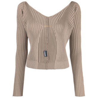 JACQUEMUS cardigan a maniche lunghe 