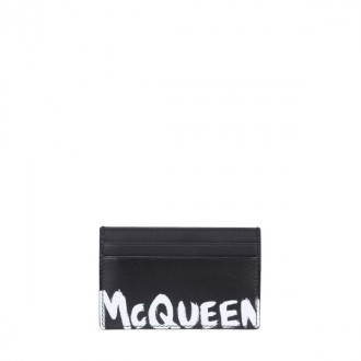 Alexander Mcqueen - Black Leather Cardholder