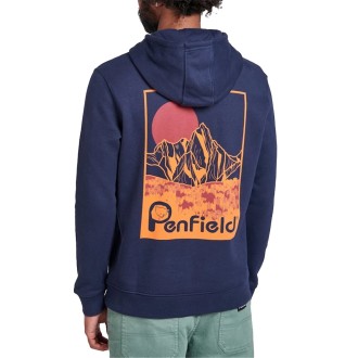 MOUNTAIN BACK GRAPHIC HOODED S NAVY BLAZER